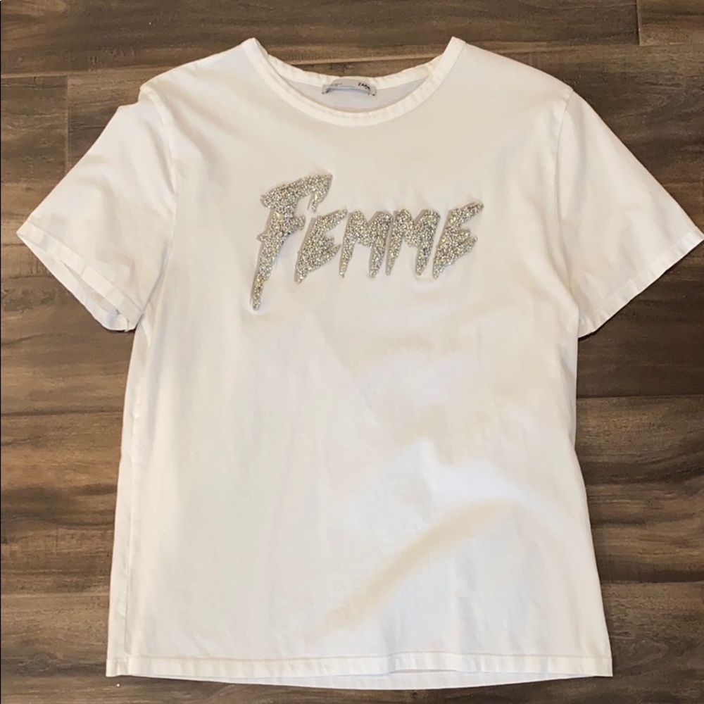“Femme” t-shirt.